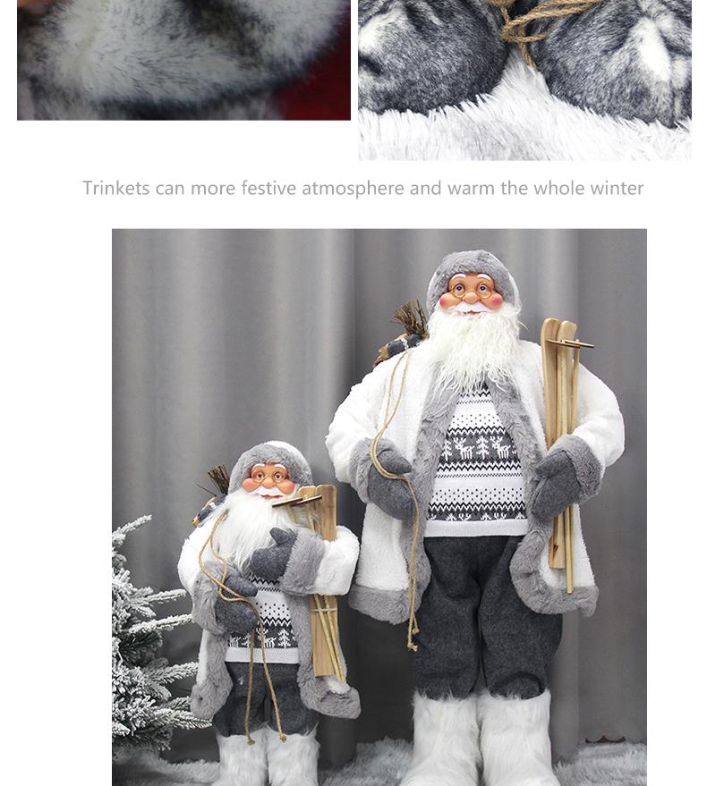 Santa Claus Figurine Christmas Decoration: Standing Old Man Doll