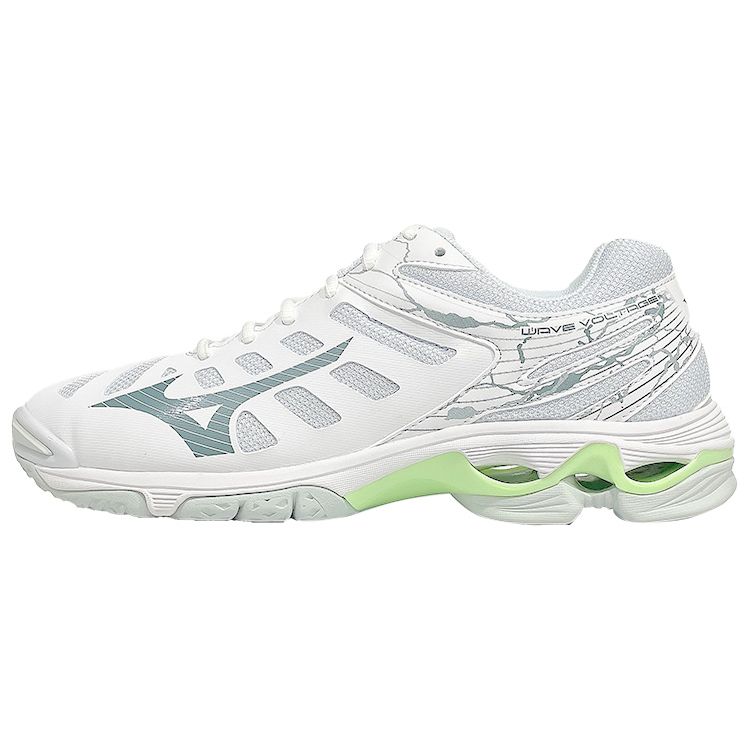 Mizuno Женские кроссовки Wave Voltage White Patina Green Glacial-Ridge V1GC216037