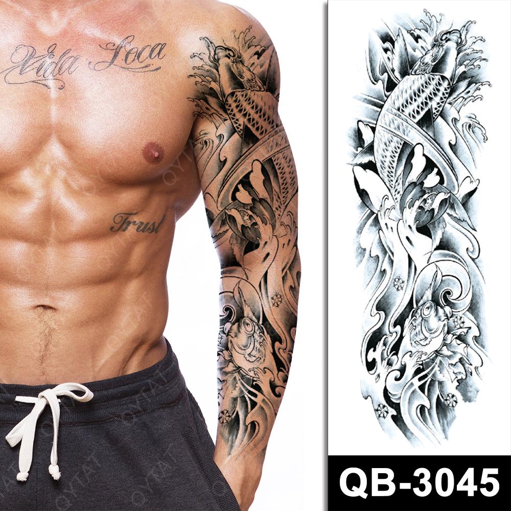 High Quality New Designs Disposable Temporary Full Arm Tattoo for Men