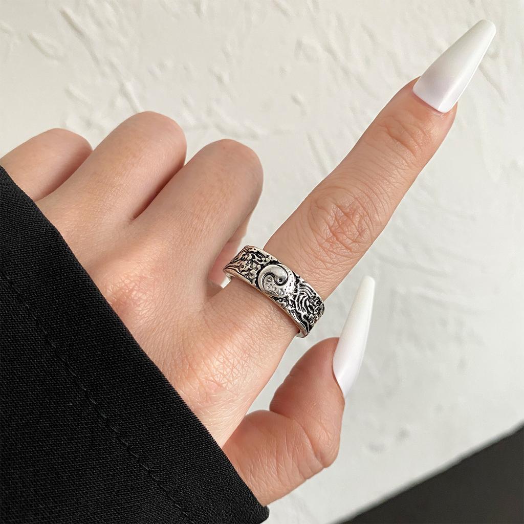 Кольцо в стиле ретро с синей совой, кольцо в форме сердца с бабочкой, со смайликом, модное трендовое кольцо, кольцо в стиле панк, стиль хип-хоп