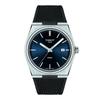 Tissot PRX Men's Watch with Rubber Strap and Blue Dial, Officially Imported, Model T1374101704100