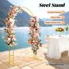 Metal Double Arch Backdrop Stand 7.2FT Gold Wedding Balloon Arched Backdrop Stand Square Arch Frame for Birthday Party Decor