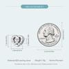 WOSTU 925 Sterling Silver Cubic Zirconia Sister Heart Bead Charms for Women Necklace and Bracelet DIY Jewelry