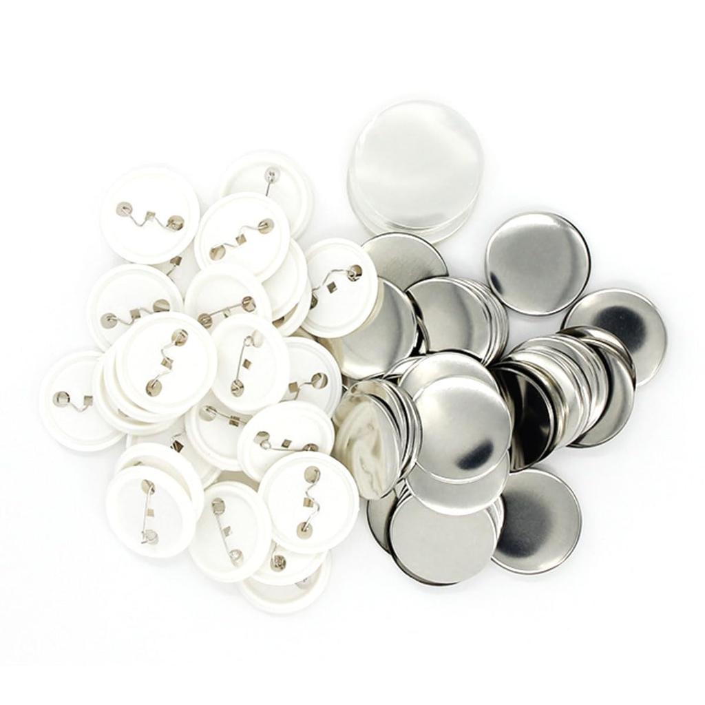 ENN LLC Badge Parts for Badge Machines, Materials, DIY, Making, Parts, Set of 100 (32mm)
