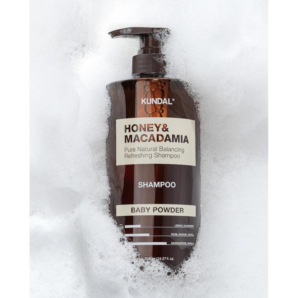 KUNDAL Набор Шампунь 500 мл + Кондиционер 500 мл Мед и Макадамия (4 варианта аромата)