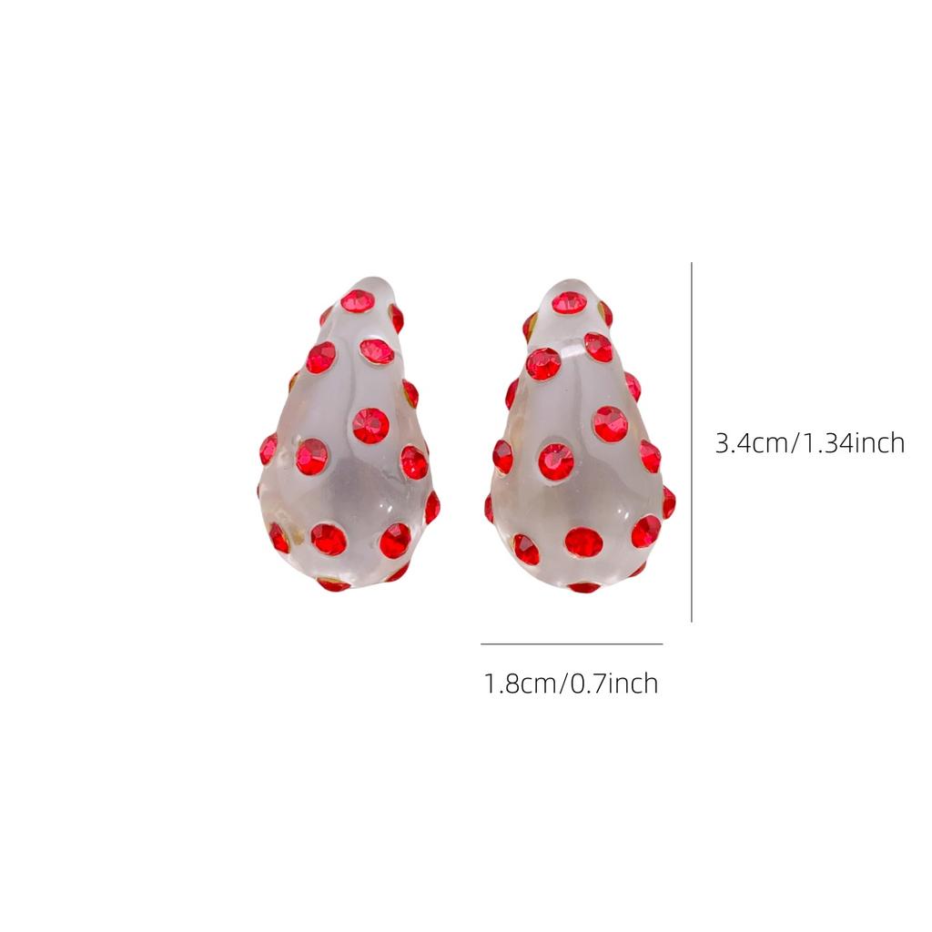 3 Pairs of Vintage-style Acrylic Drop Earrings for Women's Daily and Party Wear