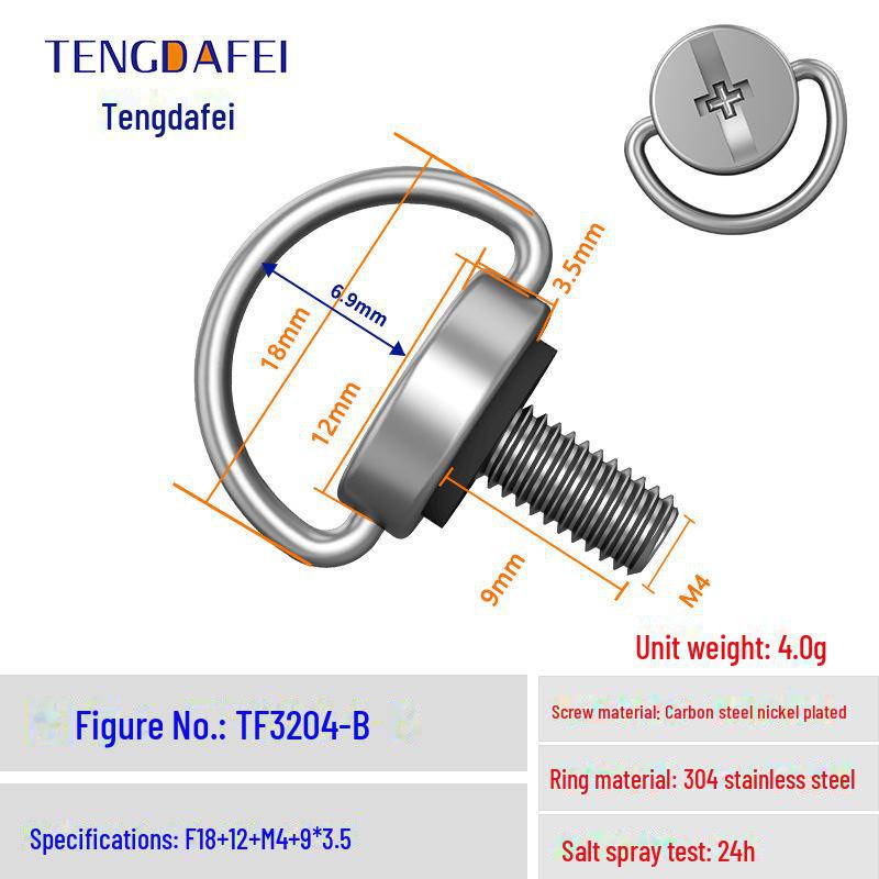 Быстросъемный винт из нержавеющей стали со шнурком для пульта управления экраном дрона M4 DJI