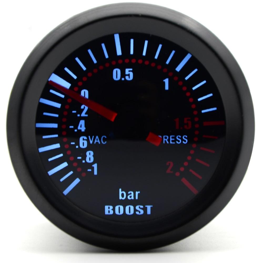 2' 52mm Smoke Lens with Sensor Boost Gauge Bar Psi/Vacuum/Water Temp/Oil Temp/Oil Pressure/Voltmeter/Tachometer RPM Coolant Temperature 4