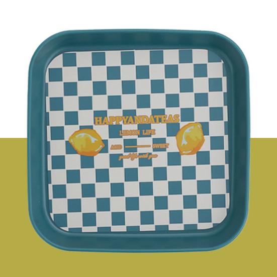 Reusable Easy To Clean Bone Dish BPA Free Stackable Storage Fruit Pattern Plastic Snack Tray