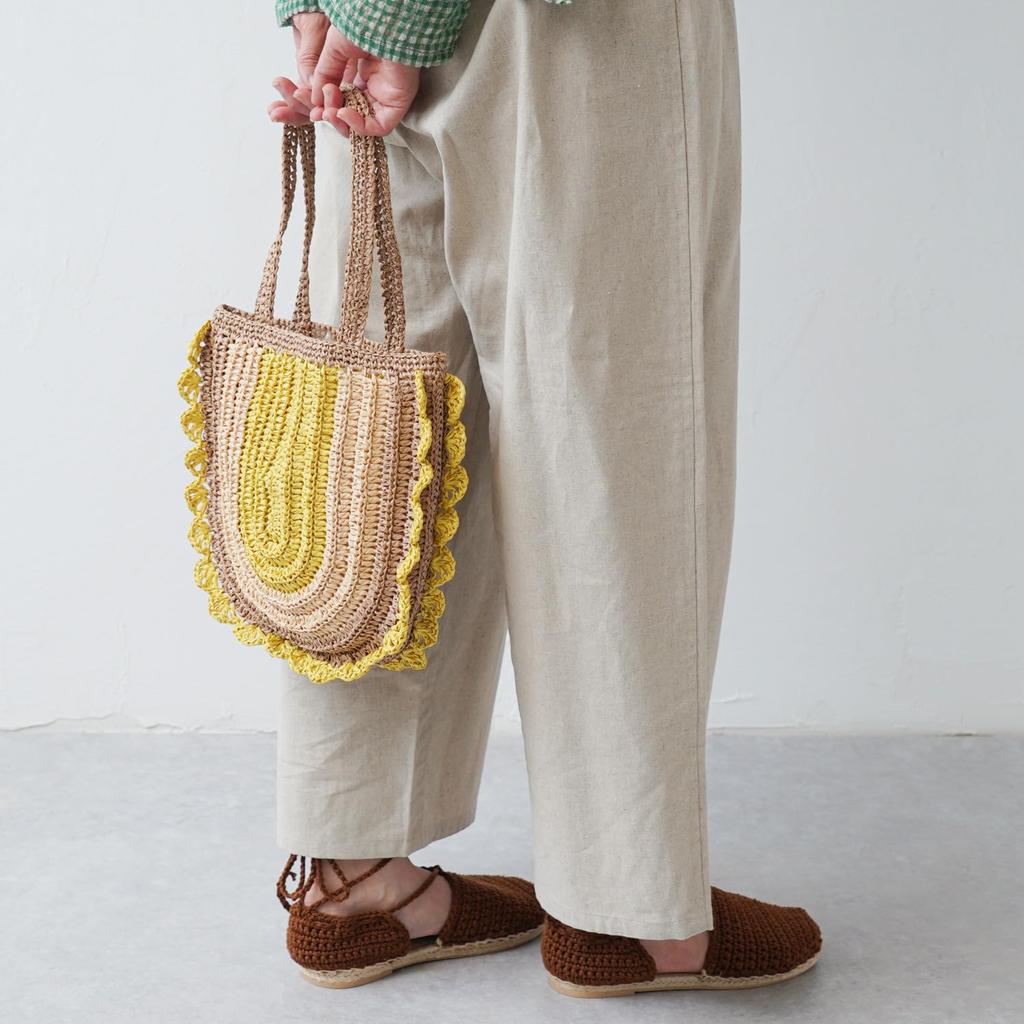 Набор для вязания из необработанной шерсти сумка с оборками #16-5 3-цветный