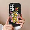 Мягкий чехол-бампер с рисунком Цветочный тигр для Samsung Galaxy S23 Plus A26 A25 S22 Ultra S25 S24 S21 S20 FE A34 A54 A24 A36 A55 A35
