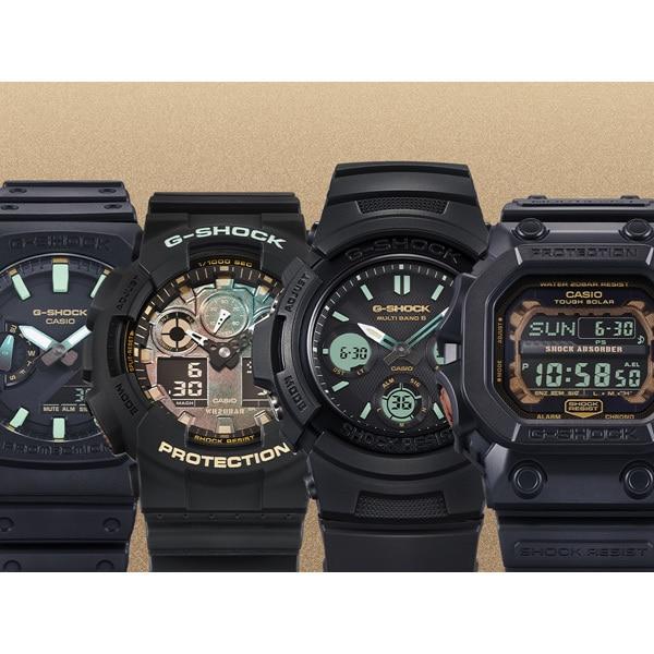 Casio Мужские часы G-SHOCK GX-56RC-1JF [серия G-SHOCK TEAL и BROWN COLOR] квадратные, черная смола