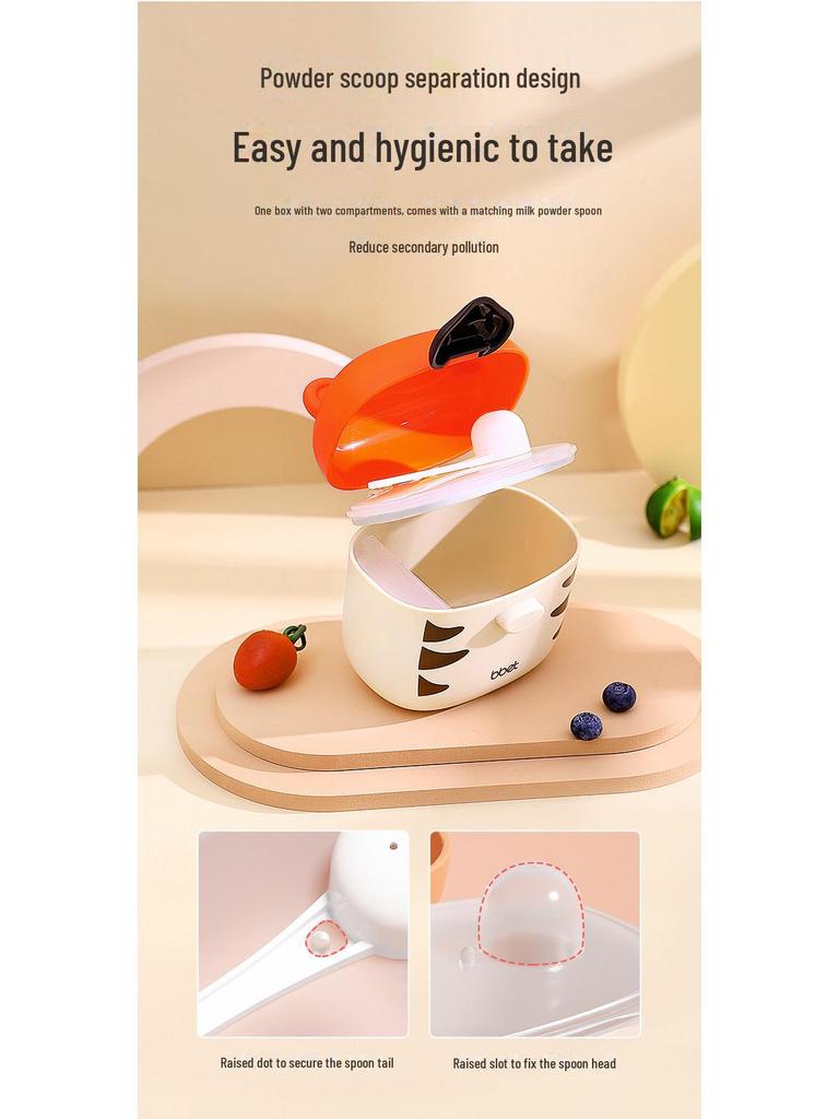 Портативный контейнер большой вместимости для хранения детского молока и рисовой муки — влагонепроницаемый и герметичный для путешествий