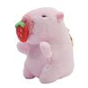 Capybara Plush Keychain Chabimaru Strawberry 13cm Pink