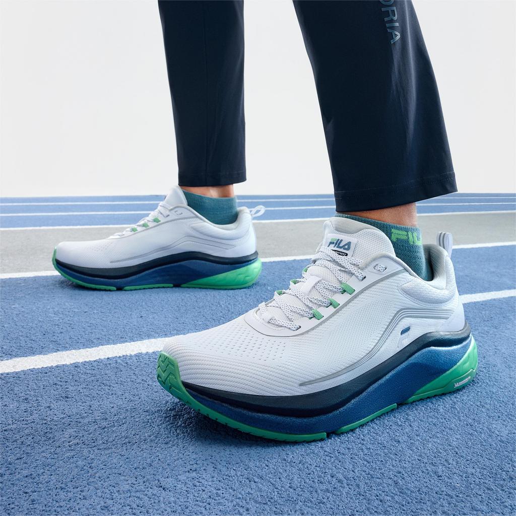 Fila SPDPANTHER2 Тканевые Нескользящие Легкие Низкие Беговые Кроссовки Мужские Белые A12M421103FWG