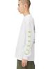 IMPROMES Casual SIDEWAYSTANCE Leaf Long Sleeve T-Shirt, Men's, White