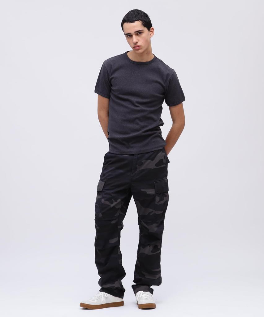 AVIREX DAILY RIB CREWNECK TEE 6143502 men's L charcoal