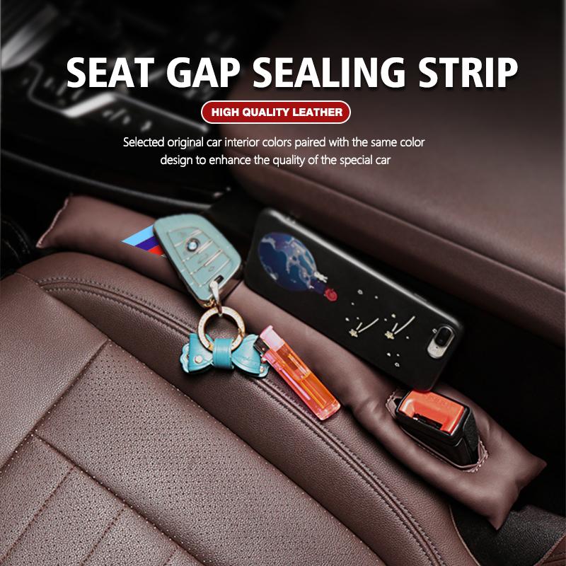 For BMW Car Seat Gap Filler Soft Leather Leak Pads Plug Leak Proof Strip Auto Accessories Performance X1 X3 X5 E39 E46 E90 F20