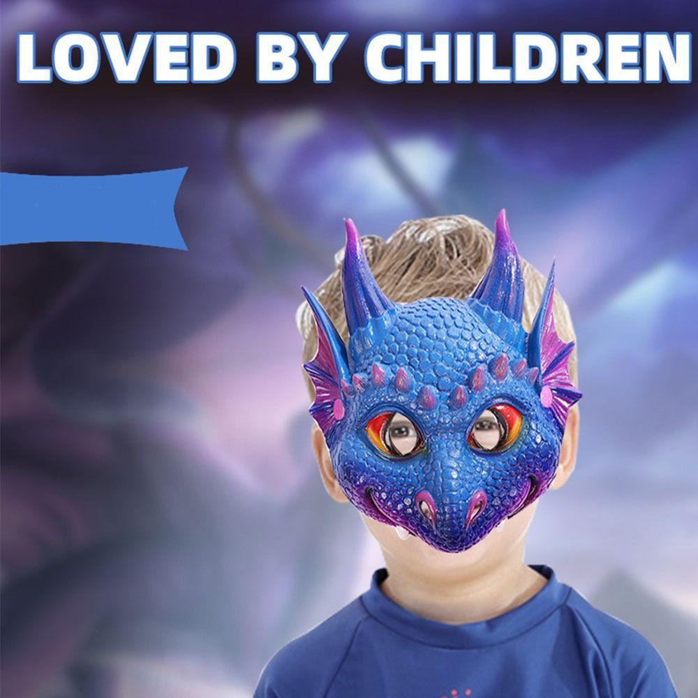 Party Accessories Halloween Party Decoration Dragon Mask Cosplay Prop Masquerade Children Dino Mask