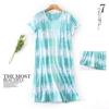 Plus Size Summer Women Nightdress Short Sleeve Cute Cartoon Sleepwear Sweet O Neck Nightgowns Pyjamas Lady's Cotton Sleepdress
