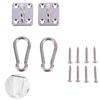 2Sets Ceiling Wall Mount U-Shaped Hooks Stainless Steel Heavy Duty Hammock Base