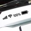 Наклейка на машину «Уровень сигнала WIFI и заряда батареи» - Забавная декорация лобового стекла для телефона