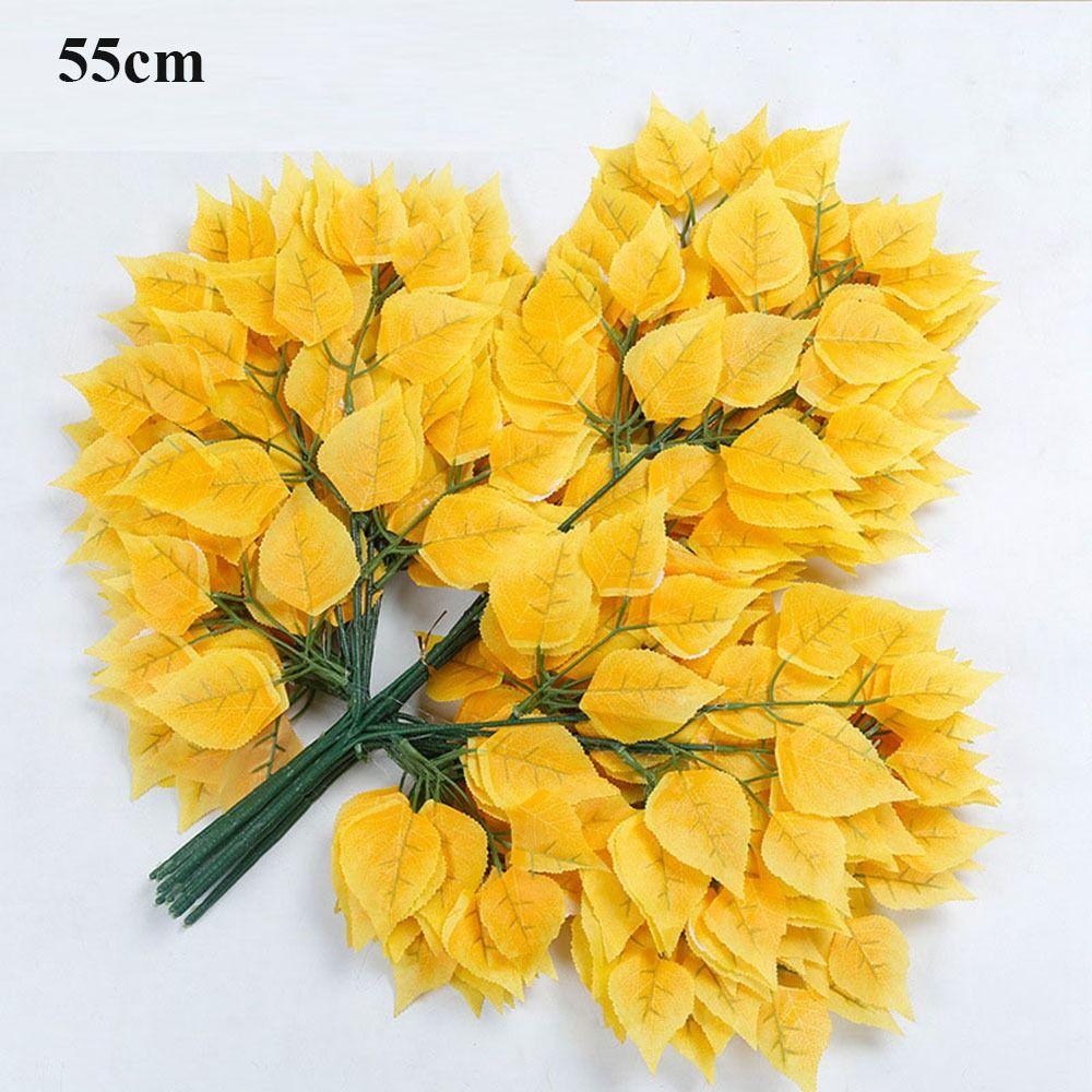 10 стилей Имитация листьев Зеленый цвет Поддельные листья Новые свадебные украшения Украшения для дома