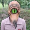 Mask Halloween Latex Half Face Mask Party One Eyed Monster Long Mouth Monster Bird for Halloween Costume Cosplay Props
