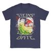 Игровой футболка Steins Gate Летняя Сумасшедший Ученый Харадзюку Футболки Мужские Хлопок Удобный горячий продукт Y2k Короткий рукав Классическая футболка