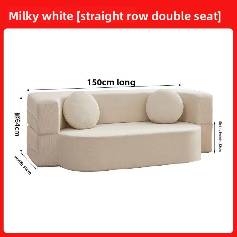 Living Room Convertible Sofa Bed Modular Home Furniture Convertible Sleeper Couch Flannel Upholstered Lounge Sofa Soft