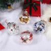 3 шт. Рождественский шар с прозрачными блестками, украшения с тесьмой, подвесное украшение для рождественской елки для праздничного домашнего магазина, декор для вечеринки