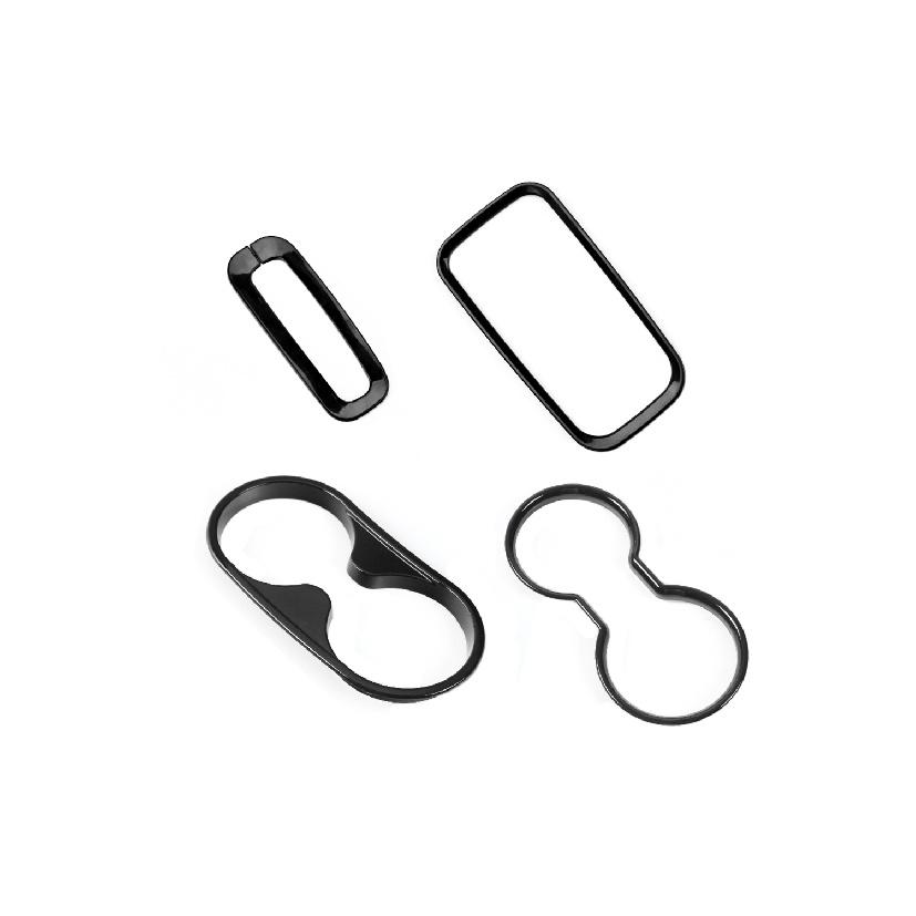 Автомобильный передний и задний держатель для чашки с водой, панель переключения передач, декоративная наклейка для Jeep Wrangler JK 2011-2017, внутренние молдинги