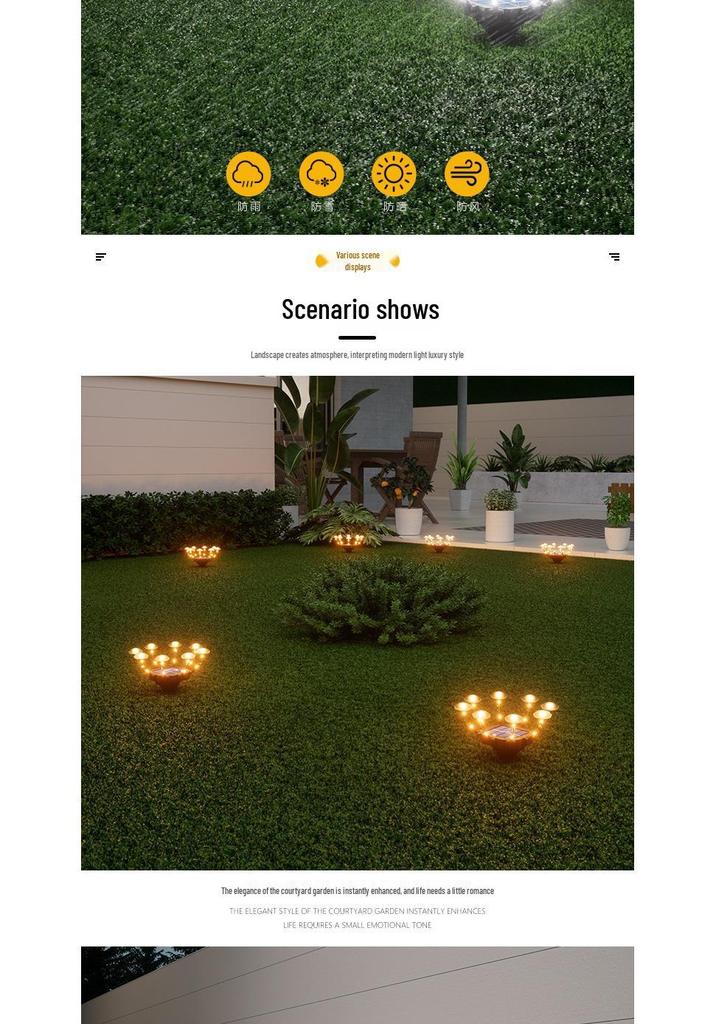 Outdoor Solar Mushroom Lamp for Garden, Balcony, or Lawn Decoration