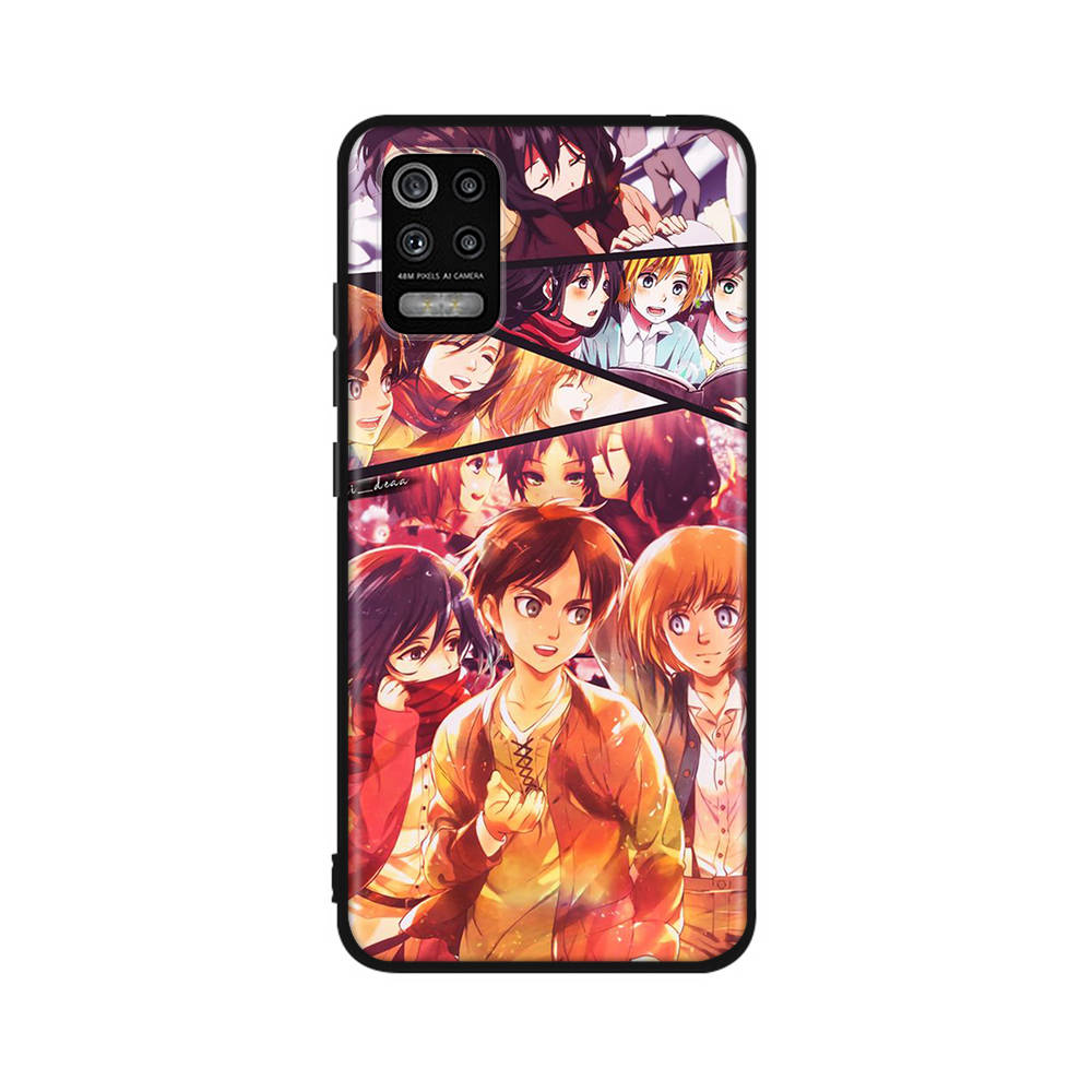 DT9 Attack On Titan Case for Xiaomi Poco X6 X4 M5 M6 F5 F6 C65 C55 C50 C51 C40 Redmi Note 7 8 14C A3X 13C 12C 11 10A 9C Pro Black Sofe Cover