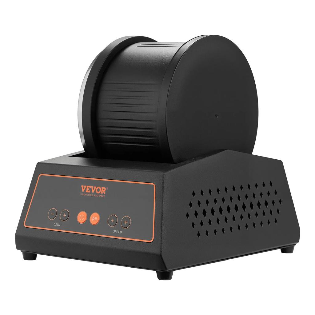 VEVOR Rock Tumbler Kit, Rock Polishing Kit, 4 Speed Settings 9-Day Polishing Timer Stone Polishing Kit