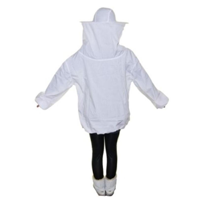 Home Beekeeping Smock Veil Bee Protective Clothes Hat Pull Over Livestock Supplies White Zip Jacket Suit