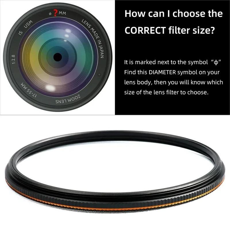 Наборы фильтров Lightdow UV+CPL+FLD+ND2 ND4 ND8 49/52/55/58/62/67/72/77/82мм для объективов камер Cannon Nikon Sony Водонепроницаемые