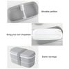 1 Set Bento Box Heat Resistant Leakproof Plastic Sushi Dessert Food Storage Box