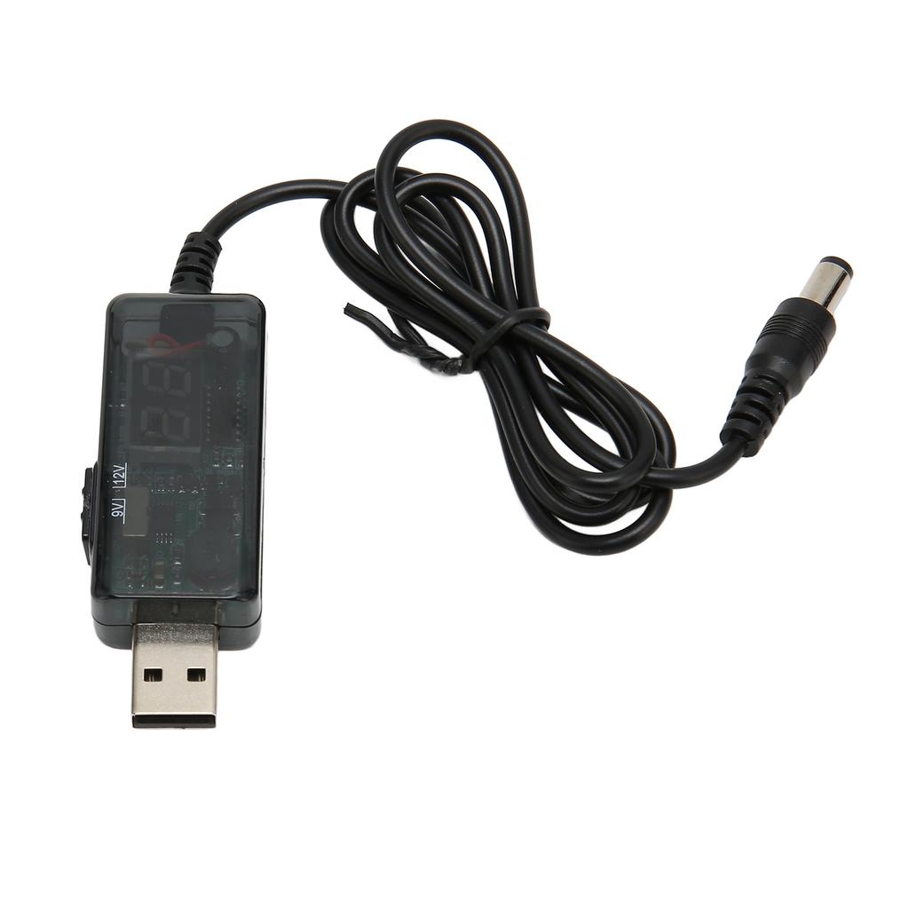 USB Повышающий кабель 5 В до 9 В 12 В Регулируемый Портативный DC USB Повышающий шнур с наконечником разъема 3,5 x 1,35 мм для вентилятора, стола