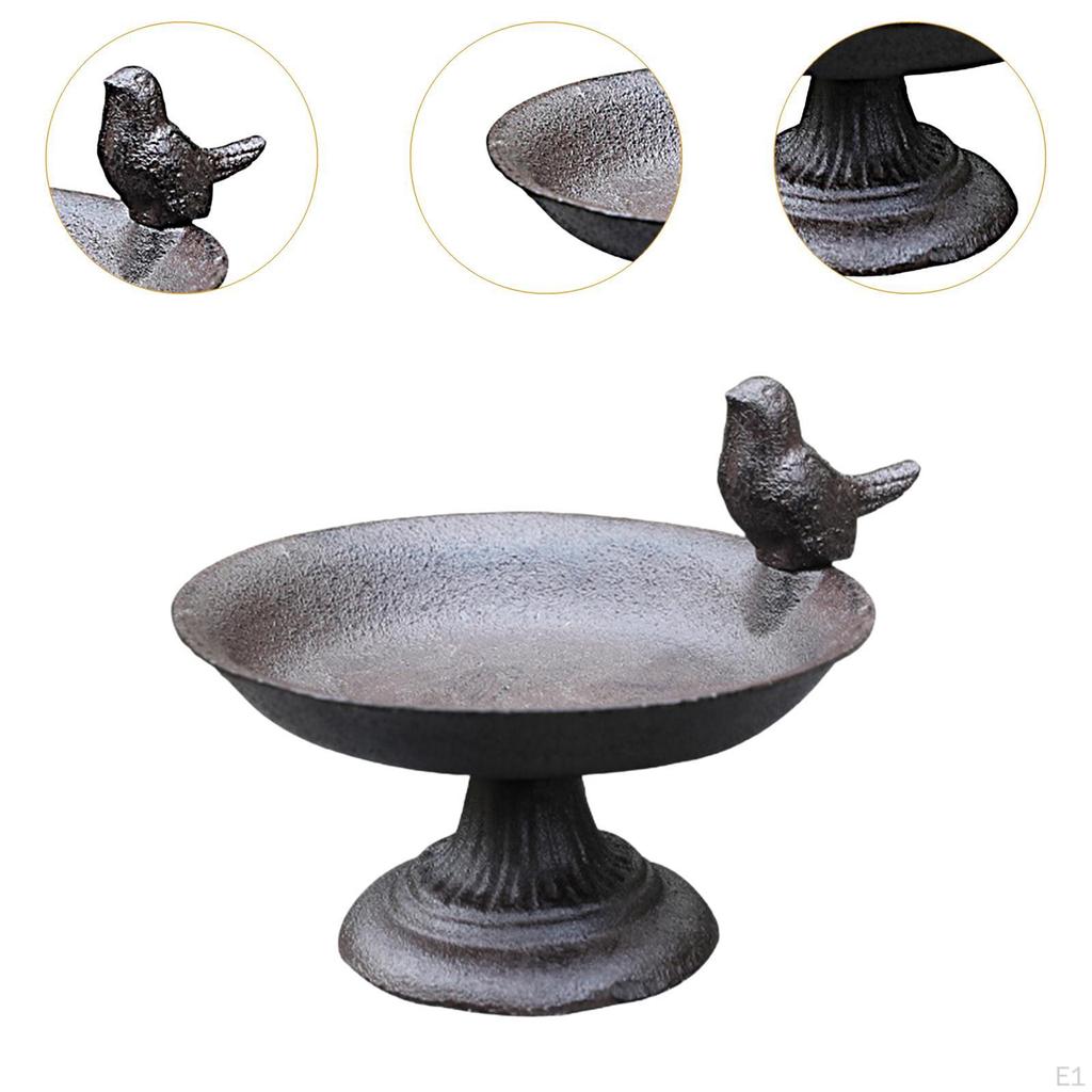 Кормушка для птиц, миска для воды, чугунные ванны, кормушка для заднего двора снаружи