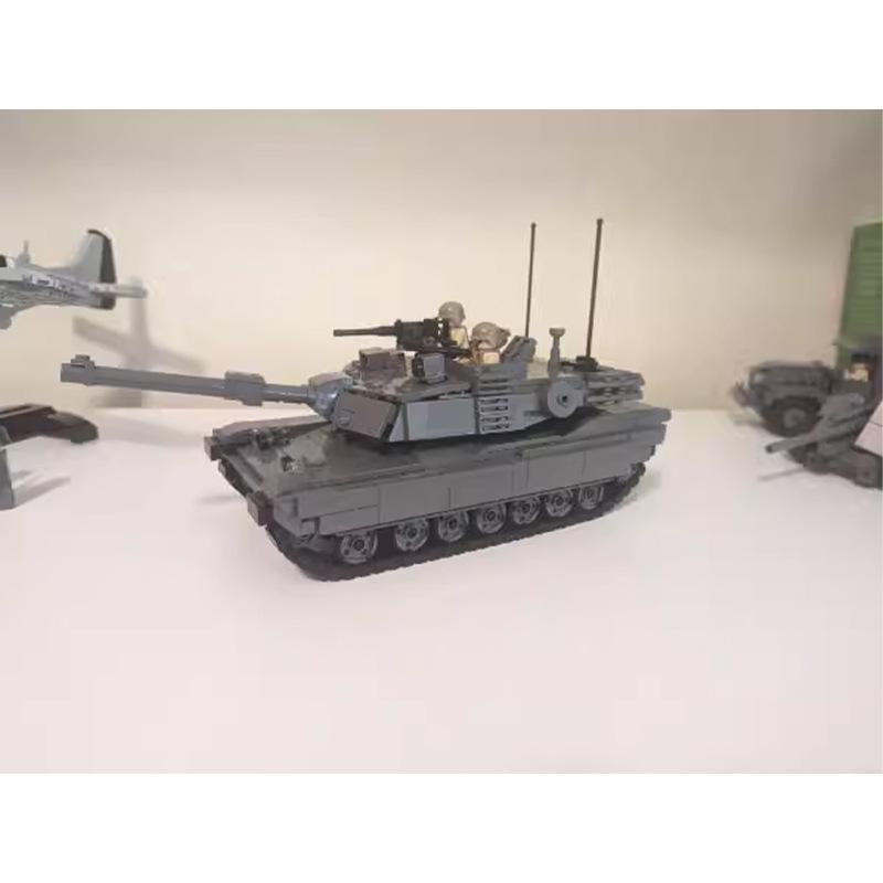 MOC-154682 Совместимые Строительные Блоки Модель Тяжелого Танка M1A2 Мелкие Детали Собранный Пазл Строительные Блоки Игрушка Мальчик