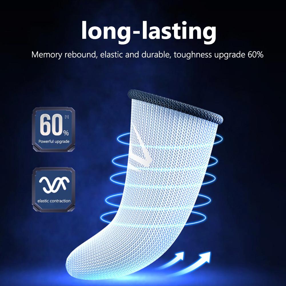 Touch Screen Thumb Fingertip Sleeves Gloves Sweat-Proof Game Controller Sweatproof Gloves Assist Artifact