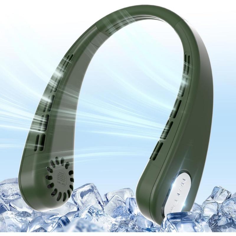 1pcs Portable Neck Fan, No Blades, USB Personal Fan, 3 Speeds Adjustable, Faster Cooling, Ultra-quiet, Suitable for Home, Office and Sports