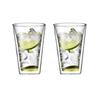 BODUM Canteen Double-Wall Glass Tumbler, 400ml, Set of 2, Insulates Hot and Cold Drinks, Double-Walled, Heat-Resistant, Microwave, Oven, Dishwasher, a