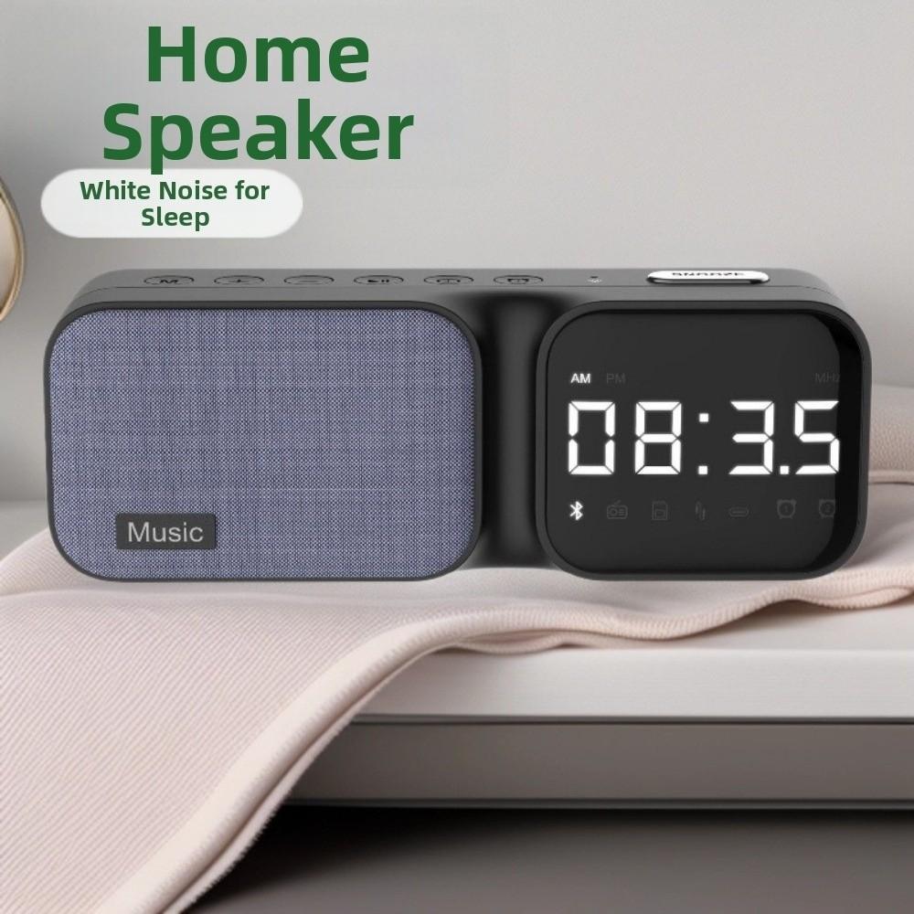 LED Display Digital Table Alarm Clock FM Radio White Noise Device For Infant and Toddler