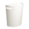 ISETO Meluna Wall-Mounted Trash Can, White, 9L, 28.4cm W X 16.3cm D X 32.0cm H, Made In Japan, Wall-Mountable, with Handle and Wall-Mounting Hook, Kit