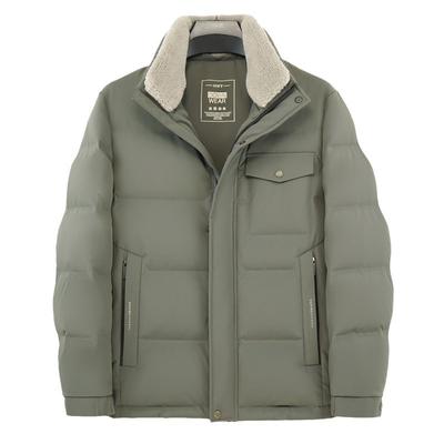 Утолщенная куртка для мужчин среднего возраста, зимняя повседневная куртка для папы, мужская, 90% белая утиная пуховая куртка