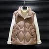 Женский жилет верхняя одежда осень и зима новый маленький ромб короткий жилет пуховый хлопковый жилет