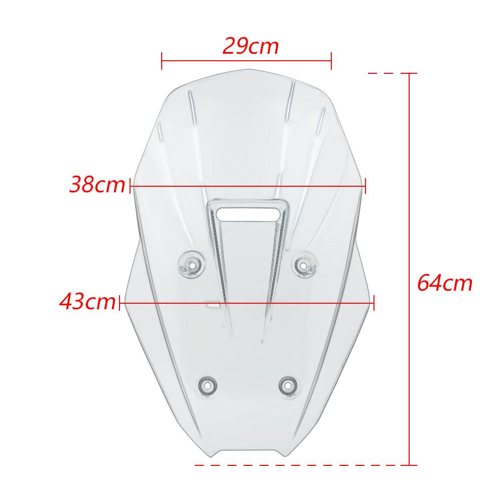 For Zontes 368G 368 G 2024 2025 2026 Motorcycle Windshield Windproof Deflector Windscreen Wind Air Panel Aerodynamic Accessories