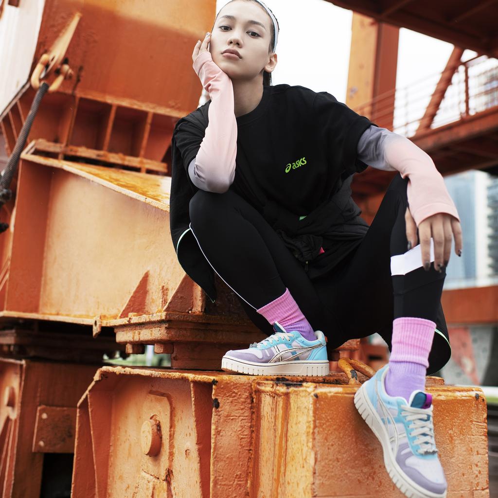 Asics Рик и Морти X Court-Mz Ретро Повседневные Кроссовки Унисекс Сине-Фиолетовые 1203A197-250